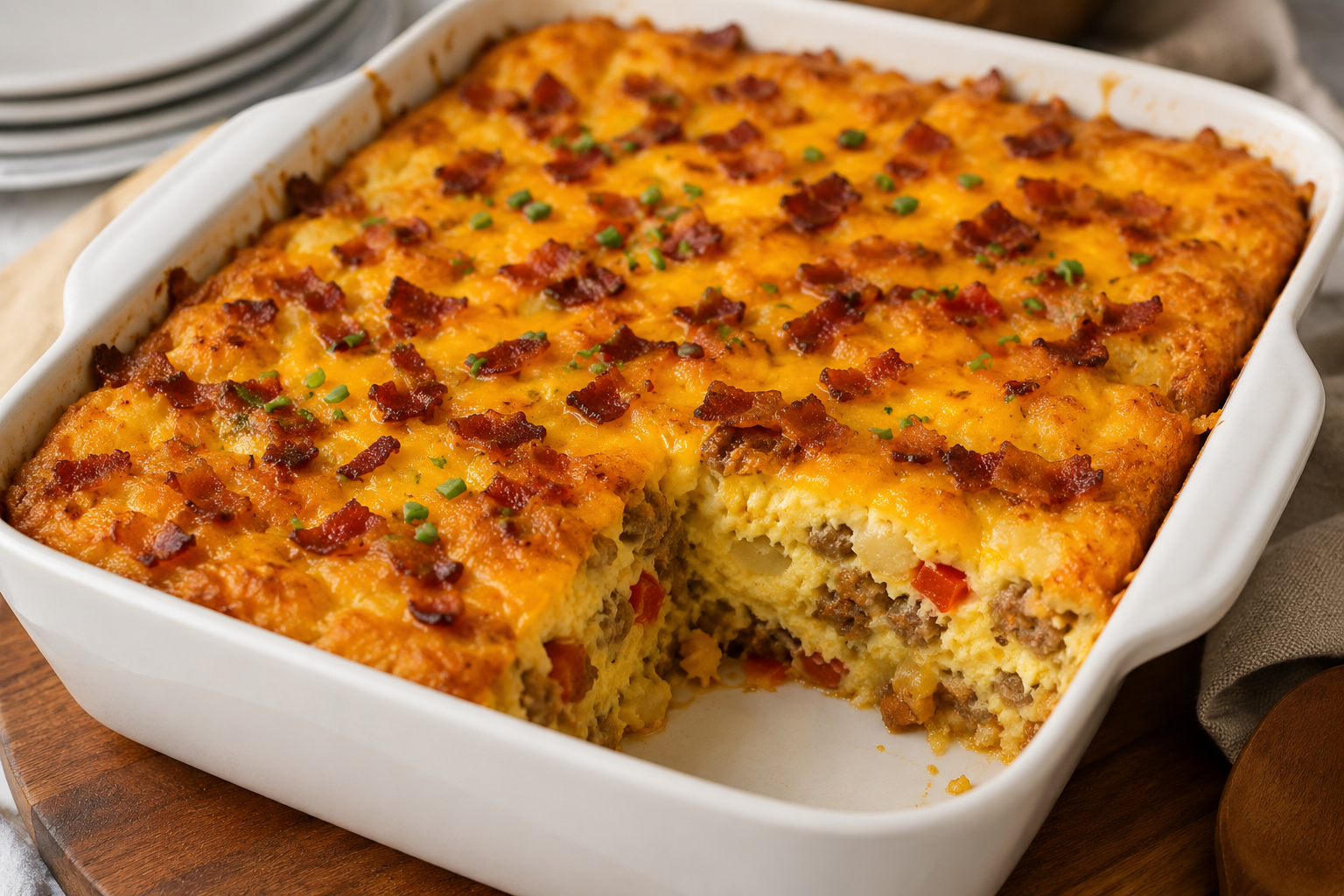 Easy Breakfast Casserole (Perfect for Busy Mornings)